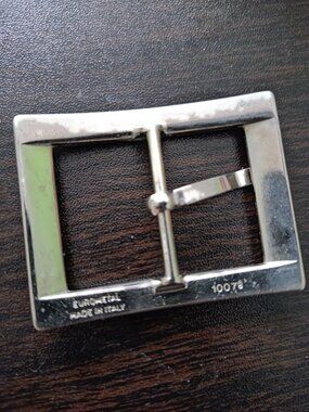 Rectangular Metal Belt Buckle | Made in Italy